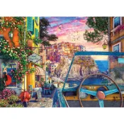 1139 1000片歐洲進口拼圖 PER 繪畫風景  美麗的義大利 五漁村 五鄉地