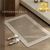 【人氣爆款】瑪奇朵硅藻泥浴室地墊衛生間廁所門口防滑腳墊軟吸水防滑速幹地墊