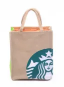 *vivi*日本 Starbucks 星巴克 厚款帆布 可裝隨行杯 購物袋 托特包 帆布包 手提包  A19~