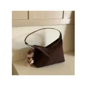 (店+)韓版複古絨麵 簡約腋下餃子包 簡約通懃鹿皮絨 單肩手提斜挎包 腋下包 單肩包 女生包包 側背包
