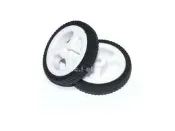 【UCI電子】(二S-6) miniQ小車N20電機橡膠輪 ZJ327 3PI  直徑34mm 碼盤34*7 輪子 輪胎