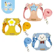 JOYBABY 寵物胸背帶+牽繩套組 立體造型寵物項圈 透氣內裡 犬貓適用 寵物用品 工字胸背帶