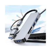 (店+)雙接頭 5合1擴充埠 Type-C 轉接器 TypeC 5合1讀卡機 Mac iPad 筆電皆可用