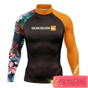 ✨嚴選好物✨ QUIKSILVER泳衣潛浮衝浪長袖上衣速幹水母衣緊身彈力透氣防曬衣