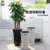 簡約菱形花盆 高筒百搭家用客廳大口徑金錢樹發財樹樹脂花盆 花盆 塑膠花盆 大花盆 塑膠大花盆 園藝花盆 種花種菜