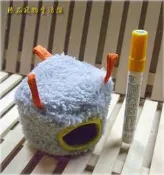 ==臻品寵物生活館==M厚絨布窩吊床吊窩鳥屋鳥窩鼠屋鼠窩+純棉內裡小灰絨10X10金屬透氣孔倉鼠跳鼠花栗鼠蜜袋鼯鸚鵡文鳥