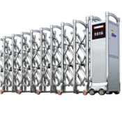 【訂金價格】特價/不鏽鋼伸縮門電動大門鋁合金庭院門別墅商場推拉門學校自動封板門