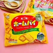 (店+)【貓咪姐妹】日本 FUJIYA 不二家  奶油千層酥派190g（一袋38枚） 巧克力千層酥 千層酥餅乾