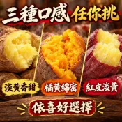 快速出貨 黃金冰烤地瓜1kg  紅心/栗子冰烤地瓜 解凍即食 冷凍番薯 健身餐 香甜美味 冷凍食品 799元冷凍超取免運
