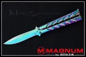 【原型軍品】全新 II BOKER MAGNUM BALISONG  馬格南 巴里島之歌 彩虹蝴蝶刀 折刀
