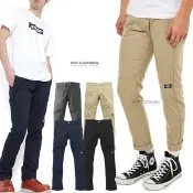 Dickies 811 Skinny Fit Work 美版 黑 卡其 深藍 窄版 直筒 工作褲 男 長褲 工裝 DOT