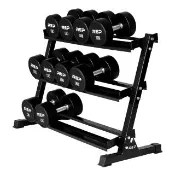 【REP】PU 圓形啞鈴組 (25KG-35KG) /不含啞鈴收納架