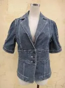 楹 ~ 正品 iROO 牛仔 西裝外套 size: 40
