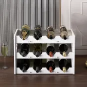 紅酒架 酒架 葡萄酒架 紅酒收納架 家用葡萄酒架  展示架 客廳酒瓶展示架 紅酒架子家用簡易桌麵葡萄酒架擺件展示架酒櫃置