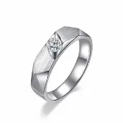 緊握你手 0.30CT GIA 鑽石 男鑽戒
