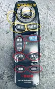 國際牌衛星導航遙控器DV-105T原廠遙控器 下半部是故障的