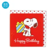 【莫莫日貨】全新 日本原裝進口 正版 Snoopy 史努比 上光立體 迷你小卡片 生日卡 卡片 53955