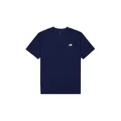  (店+)【NEW BALANCE】MT41509-NNY 純色圓領簡約百搭針織短袖T恤 男款 海軍藍