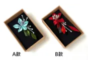 【台灣禮品館】傳統紅春仔花(百合花)夾/胸針/髮梳