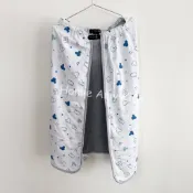 🧊接觸冷感涼感COOL 純棉 嬰兒多用途披風 抱毯防曬毯背巾 推車蓋毯 日本迪士尼DISNEY 西松屋ELFINDOLL