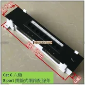 熱賣(含模組)Cat.6 8Port Patch Panel網路配線架/跳線面板~保證通過Cat.6(6類)標準~可掛牆
