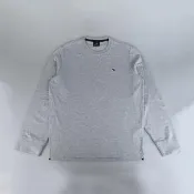 【Paul Smith】PAUL SMITH草寫LOGO彩色斑馬小布章純棉長袖T(男款/淺灰)