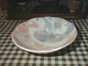 古瓷堂日本回流瓷器 日本回流 美濃燒雪花釉 粉嫩兔子碗 超萌兔兔碗 中古瓷器 全品無暇 粉紅色碗 口徑14.5cm 家居擺飾 少女心餐具