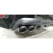 Toyota豐田 Altis 1.8 安裝 碳纖尾89mm雙出尾飾管 (左+右) 實車示範圖 料號 GA53-1 阿T斯