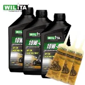 【WILITA 威力特】4T全合成高轉速節能機油3+3優惠組_10W40_適四行程機車/重機/檔車