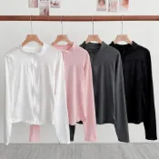 (店+)【FEE BABY】冰絲涼感防曬瑜伽運動外套 防曬衣 冰絲外套 涼感外套 立領外套 運動外套 拉鍊上衣 瑜珈上衣 曜石黑【瑜伽立領】 云紗白【瑜伽立領】 薄霧灰【瑜伽立領】 冰露粉【瑜伽立領】
