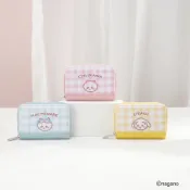 【PG美人網】K853 吉伊卡哇 甜心格紋 絨布零錢短夾 吉伊卡哇,小八貓,兔兔