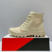 PALLADIUM PAMPA HI Z COATED WP+ 男女款 淺卡其色 皮革 防水 拉鍊靴 74069-175