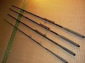 日製竿師手作 中通振出手擒竿6尺8尺9尺？？前打竿黑吉竿磯船筏烏格龍蝦捅洞富士黑鯛工房gamakatsu鱗夕彩Ryobi