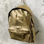銀色蟒蛇皮後背包，筆電包，手提包