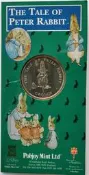 【滿300出貨】彼得兔百年-小兔子 直布羅陀1998年1克朗 童話故事紀念幣女王硬幣