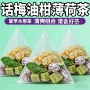 新品上市 爆款熱推💝零食糖果精選💝獨立小包】話梅油柑薄荷茶冷泡茶夏季果茶檸檬涼爽沖泡