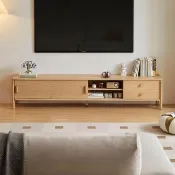 【hoi! 好好生活】Linsy北歐簡約二抽滑門電視櫃2M UM1M