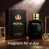 Royal Edition皇冠男士淡香水EDT 醇厚菸草琥珀成熟紳士木質香 歐美平價100ml禮盒 台灣出貨