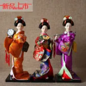 協貿國際日用品生活4館 日本藝妓人偶和服娃娃絹人日式擺件家居禮品料理餐廳壽司店鋪裝飾