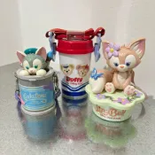 🇯🇵日本購入🍿🍬海洋迪士尼Disney｜達飛雪莉玫｜傑拉多尼畫家貓｜玲娜貝爾｜迷你爆米花桶｜糖果盒｜吊飾｜收納盒