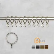 Home Desyne捷安傢飾  一體成形窗簾圈10入組 台灣製4色2尺寸 工業風 窗簾窗飾 中鋼鐵材防鏽 DIY