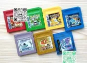 【精品推薦】Gbc遊戲卡 口袋紅 藍 綠 黃 金 銀 水晶中文版，精靈寶