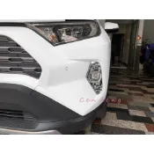 涔峰ＣＦ☆TOYOTA 19年 RAV4 5代 前霧燈罩 前霧燈飾板 前霧燈裝飾框 鍍鉻霧燈罩