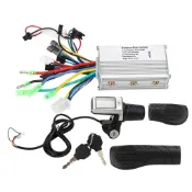【Lixada】 2 合 1 電動自行車踏板車控制器 LCD 分體式儀表油門把手套裝