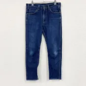 【DOKODEMO】Levi's 510 牛仔褲，拉鍊門襟，靛藍色，W32 碼，古著。