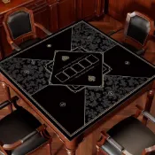 🏆台灣出貨🏆德州撲克桌墊 加厚隔音檯墊 正方形棋牌桌布 消音防滑 德州桌墊 撲克比賽專用 多樣花色桌墊