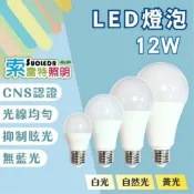 愛樂購 【索雷特SOULEDR】12W LED E27節能 燈泡-晝光色/自然光色/燈泡色(廣角型300°出光)