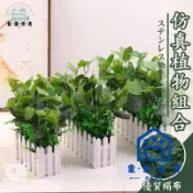 蒙麗百貨 免運 可開發票 公司貨 【免運 仿真綠植柵欄組合】走廊裝飾假花盆景 戶外仿真植物組合 落地仿真大植物盆栽 飯店裝飾 塑膠假樹 花柵欄494工廠現貨直銷 年終鉅惠 店長新品推薦 6m94011