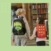 【LEGO樂高】樂高背包 兒童背包 反光材質背包 幼兒園書包 旋風術大師綠忍者 Minifigures人偶 大容量