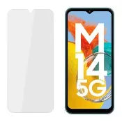 【YADI】Samsung Galaxy M14 6.6吋 高清透鋼化玻璃保護貼(9H硬度/電鍍防指紋/CNC成型/AGC原廠玻璃-透明)